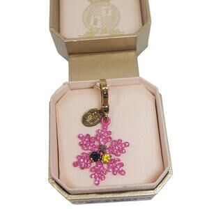 NWT Juicy Couture Pink Snowflake Charm Limited Edition 2011 Y2K Vintage Jewelry